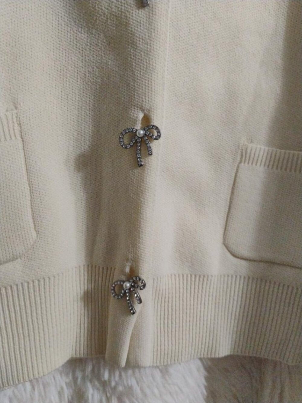 Simply Southern Off White Cardigan Embellished Buttons NWT Size XL - Picture 3 of 9